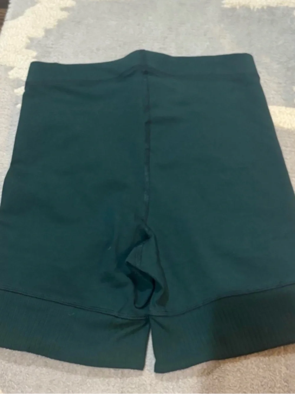 Free People High-Rise Dark Green Bike Shorts
